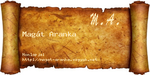 Magát Aranka névjegykártya